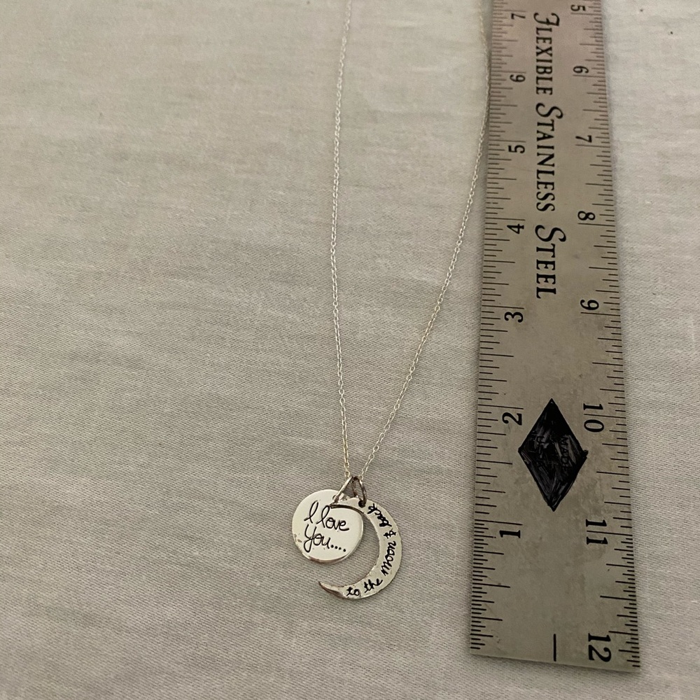 I love you to the moon and back necklace
